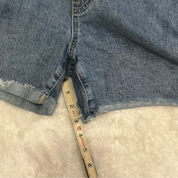 Gap Denim Overalls Short Cut Shorts Cotton Cowgirl Western Garden Women Medium - Picture 7 of 7